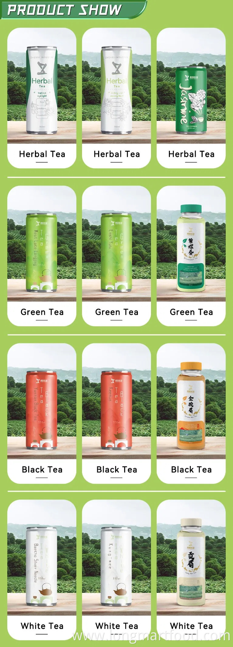 Low Fat 330ml Custom Aluminum Canned Jin Jun Mei Flavor Black Tea Custom Label Low Price Many Flavour Tea Drink in Can